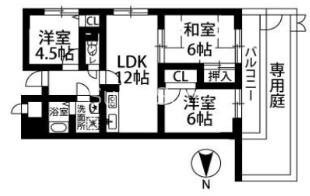 ドエル北堀江の物件間取画像